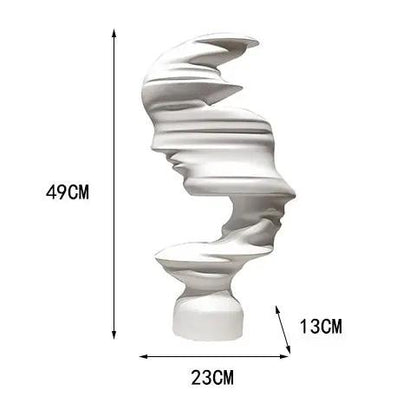 Coco AbstractMuse — Sculpture abstraite nordique & minimaliste PINK COCO