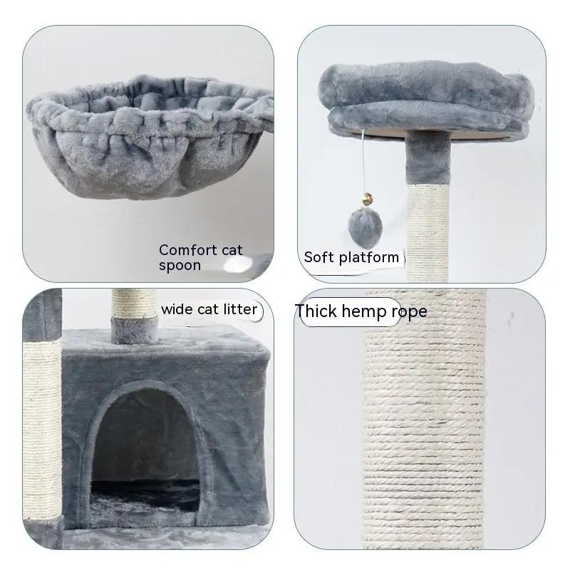 Arbre à Chat Doux avec Nœud – Design Chic et Confortable | Pink Coco PINK COCO