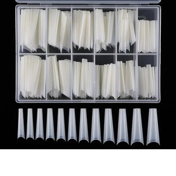 Coco French Denim Tips – Coffret de 240 Capsules Longues Transparentes et Naturelles Sans Marque PINK COCO