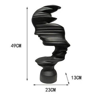 Coco AbstractMuse — Sculpture abstraite nordique & minimaliste PINK COCO