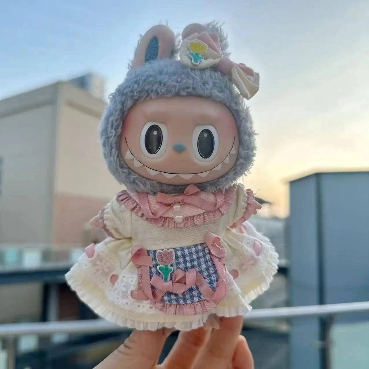 15CM Pendant Suitable For Doll Clothes Decoration Removable And Washable Suit PINK COCO