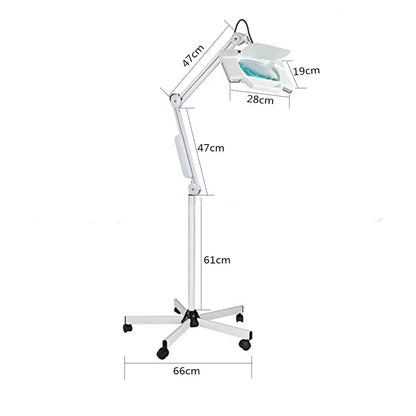 Lampe Loupe à Lumière Froide sur Roulettes – 5X Grossissement | Pink Coco Pro pinkcoco