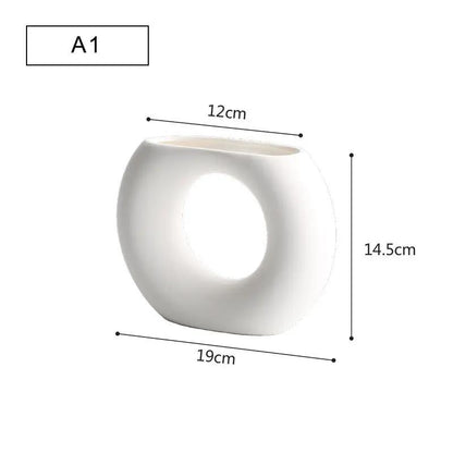 Coco GeoVase — Vase en céramique minimaliste fait main PINK COCO