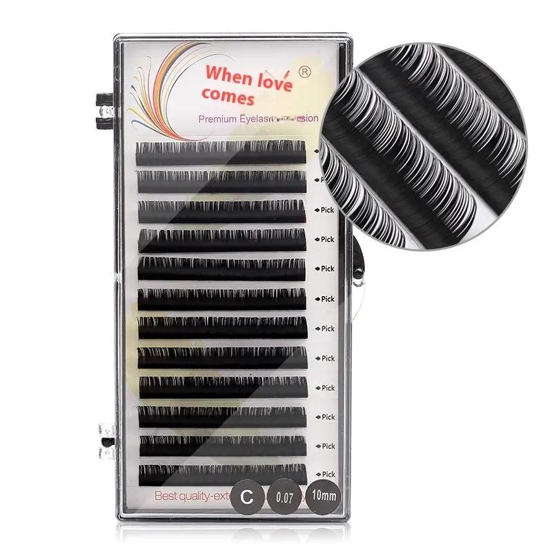 Coco Grafting Silk Lashes – Extensions de Cils Volume en Soie Coréenne PINK COCO