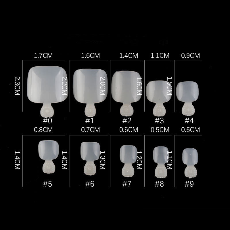 Professional Toenail Tips - 100 Pieces Clear or Natural