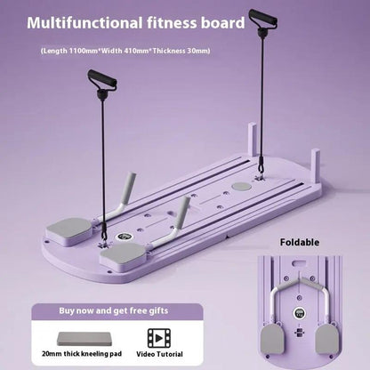 Multifunctional Pilates Fitness Board – Planche de Fitness Polyvalente à Domicile PINK COCO