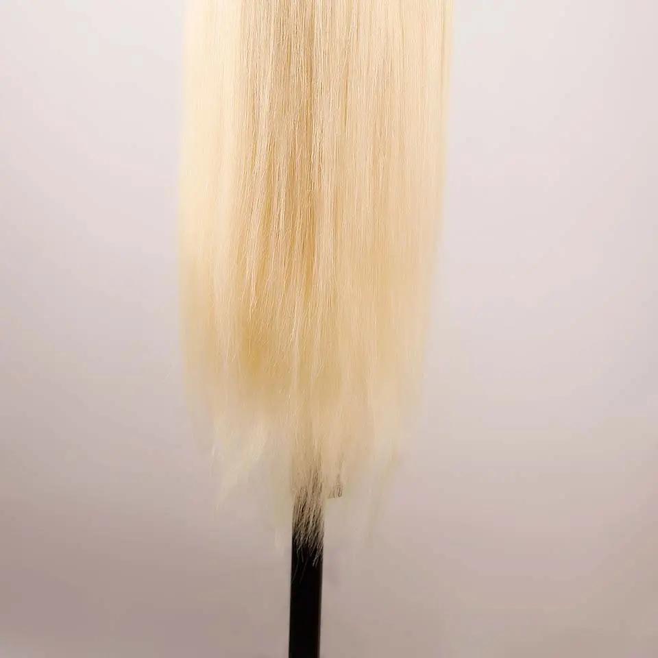 Perruque Lace Front Cheveux Naturels STW 613# – Blond Platine, Fait Main PINK COCO