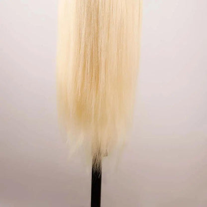 Perruque Lace Front Cheveux Naturels STW 613# – Blond Platine, Fait Main PINK COCO