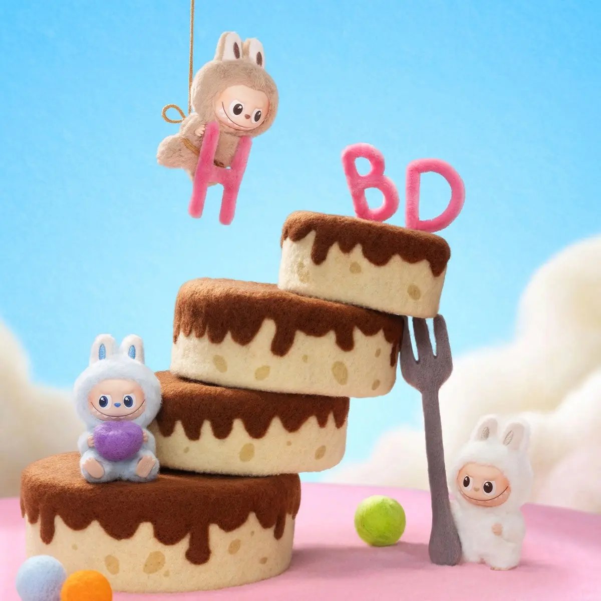 Labubu THE MONSTER PIN FOR LOVE - HEART Labubu