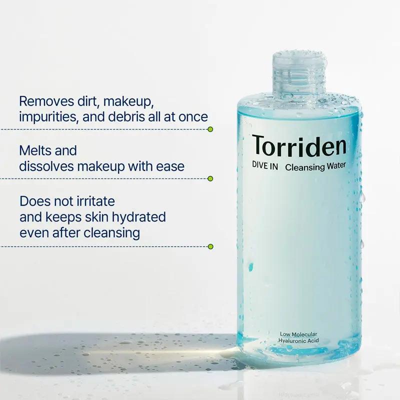 Torriden Dive-In Low Molecular Hyaluronic Acid Cleansing Water 400ml Torriden