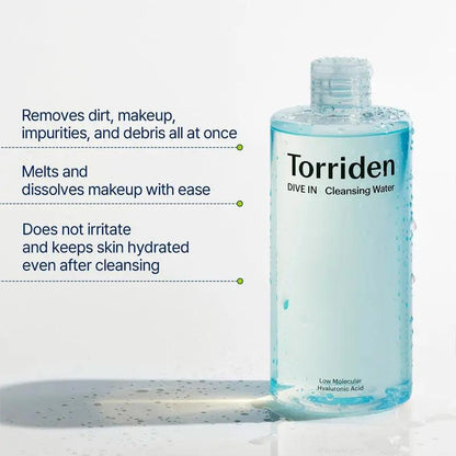 Torriden Dive-In Low Molecular Hyaluronic Acid Cleansing Water 400ml Torriden